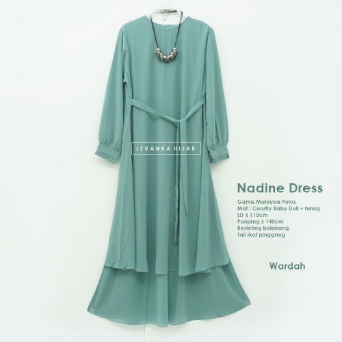 Nadine-007 Gamis Malaysia Polos